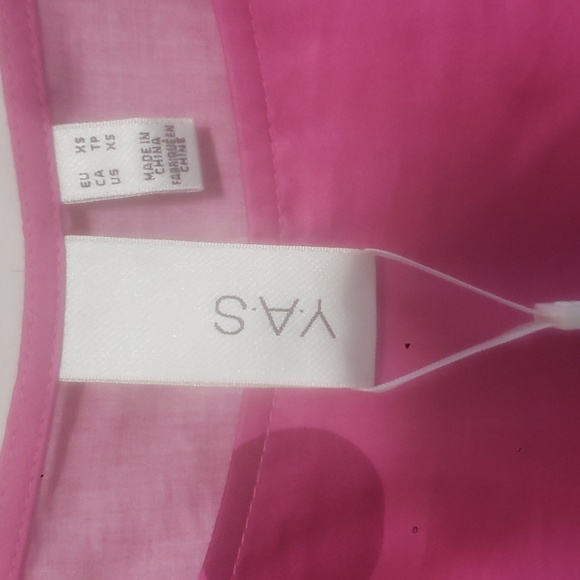 ⭐ Brand new ASOS Y.A.S cut out puff sleeve midi dress in bright pink - Size XS - Picture 5 of 5